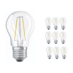 Voordeelpak 10x Ledvance CLASSIC LED E27 Peer Filament Helder 4.8W 470lm - 827 Zeer Warm Wit | Dimbaar - Vervangt 40W