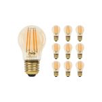 Voordeelpak 10x Noxion Lucent LED E27 Kogel Filament Amber 4.1W 350lm - 822 Zeer Warm Wit | Dimbaar - Vervangt 32W
