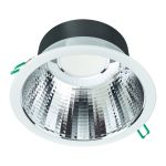 Philips LED Downlight Coreline DN142B Aluminium Wit 19.2W 2300lm 60D - 830 Warm Wit | Zaagmaat 200mm - IP20 - UGR<19 - Dimbaar - Emergency