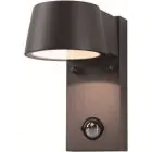 D'Lite Wandlamp Lira Zwart 7W 600lm 830 Warm Wit | IP54 - Bewegingssensor