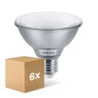 Voordeelpak 6x Philips Master Value LED Lamp Reflector E27 PAR30 9.5W 760lm 25D - 930 Warm Wit | Beste Kleurweergave - Dimbaar - Vervangt 75W